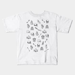 Anatomical Pattern • Vintage Illustrations Kids T-Shirt